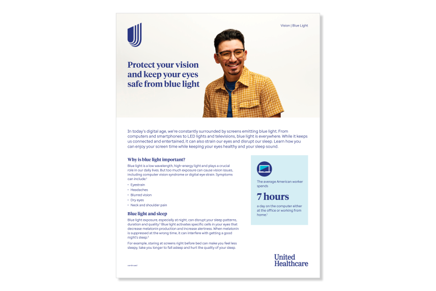 Smiling man wearing glasses on PDF cover