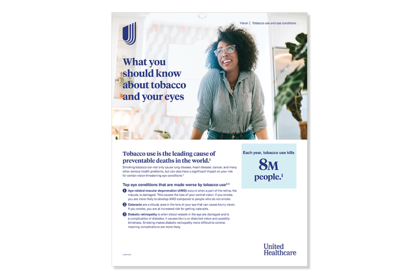 A woman wearing glasses in an office